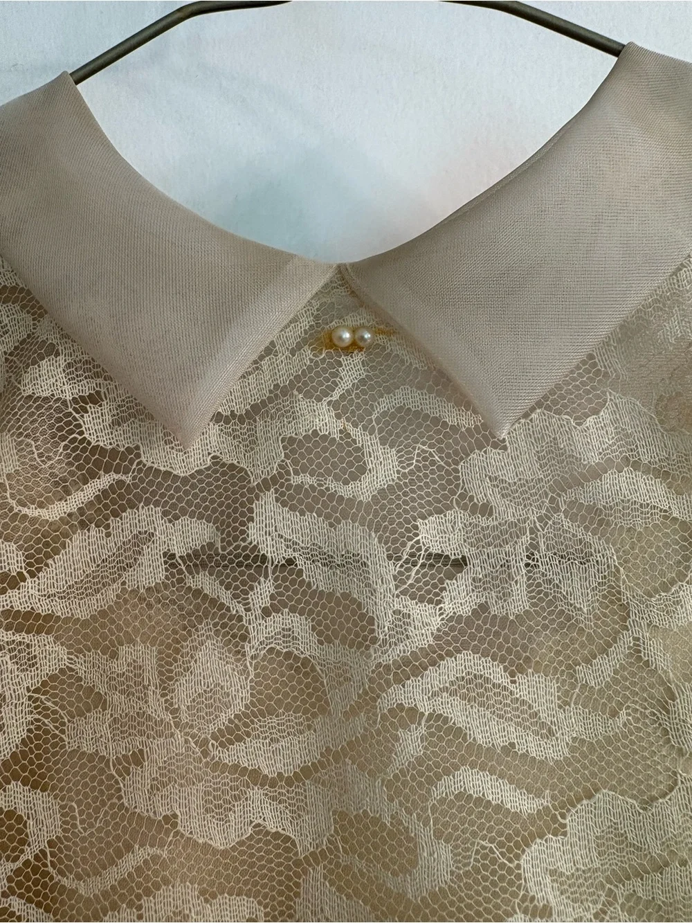 Vintage 1950s Girls Cream Lace Dress, First Communion, Flower Girl size 7/8